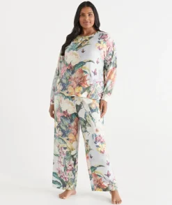 Women Sussan Women's Pyjama Tops>Tropical Paradise Brushed Pyjama Top