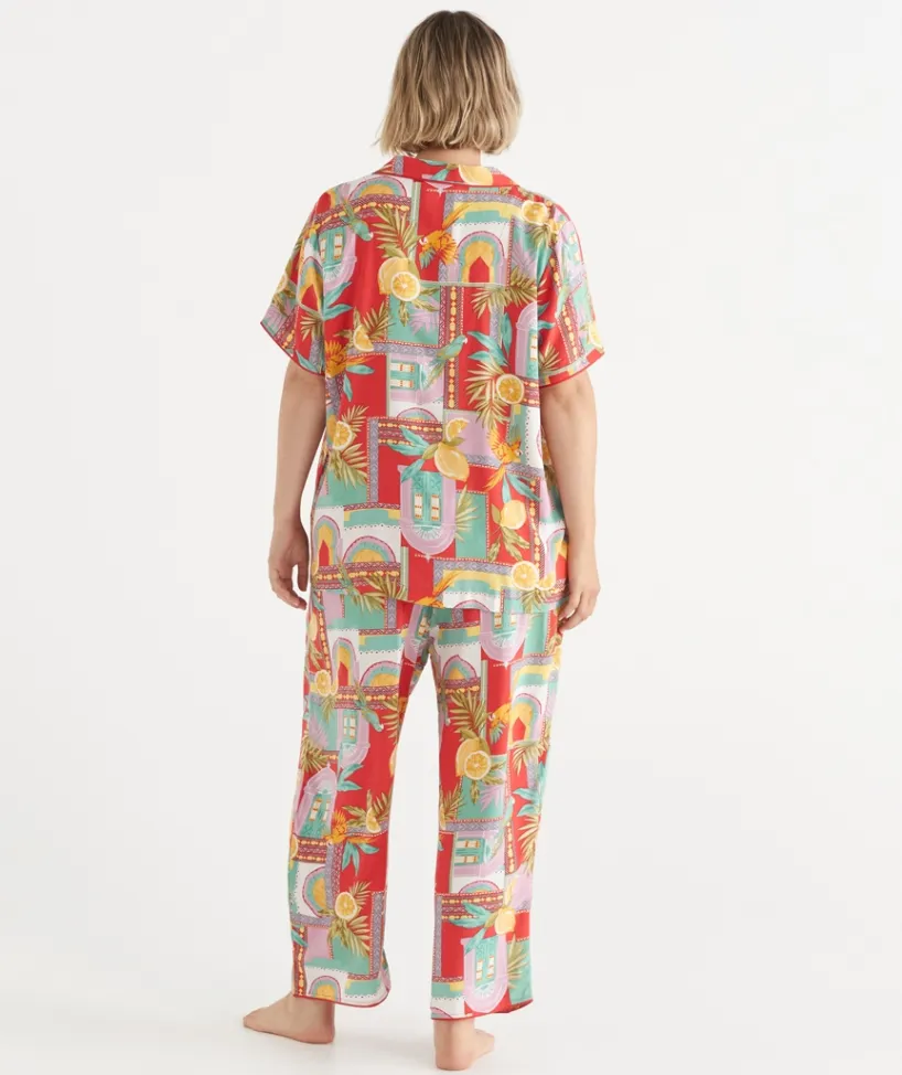Sussan Pyjama Sets>Tropical Sunset Novelty Pyjama Set