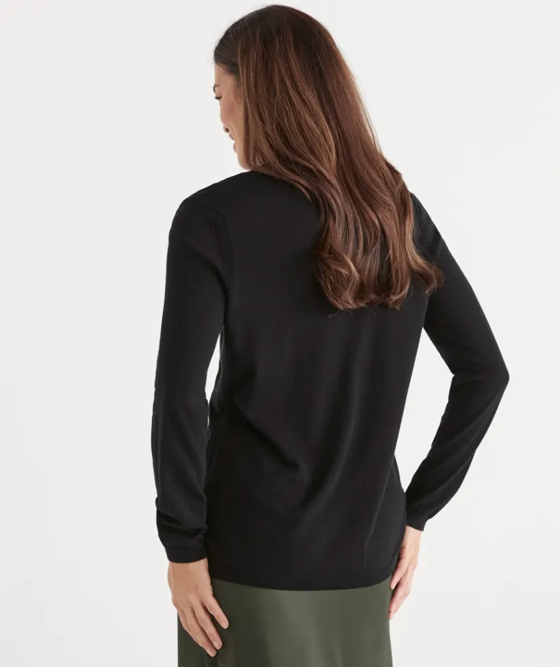 Sussan Tops|Knitwear>V Neck Knit Cardigan