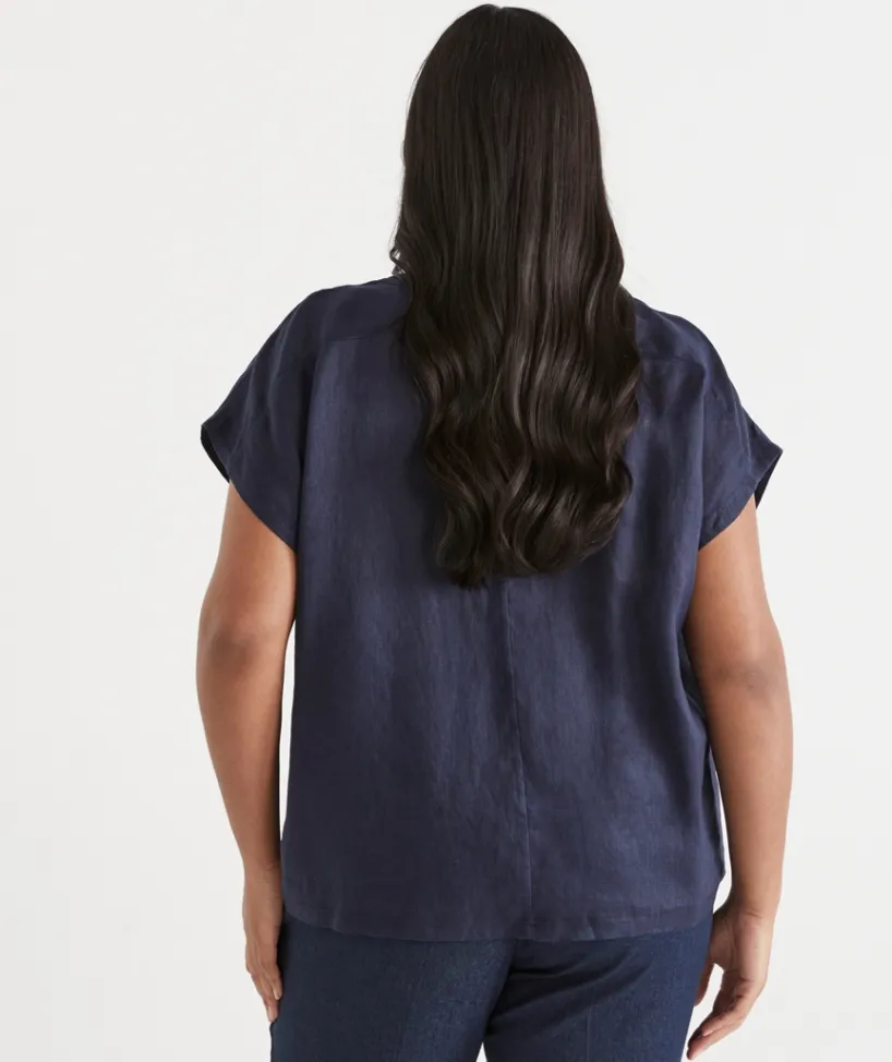 Sussan Tops|T-Shirts>V Neck Panel Detail Top