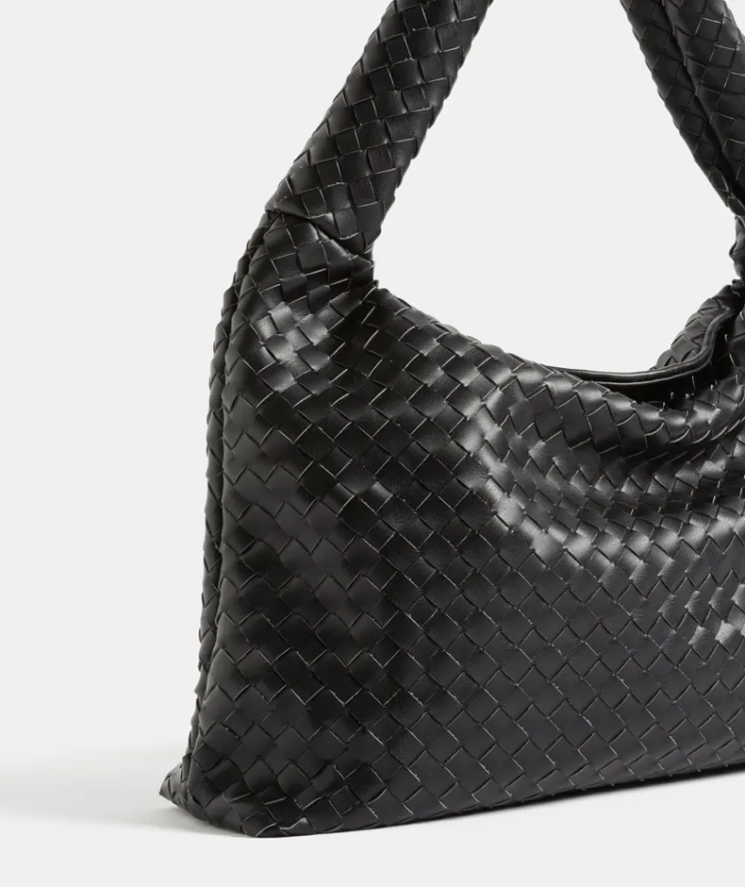 Sussan Bags>Weave Trapeze Shoulder Bag
