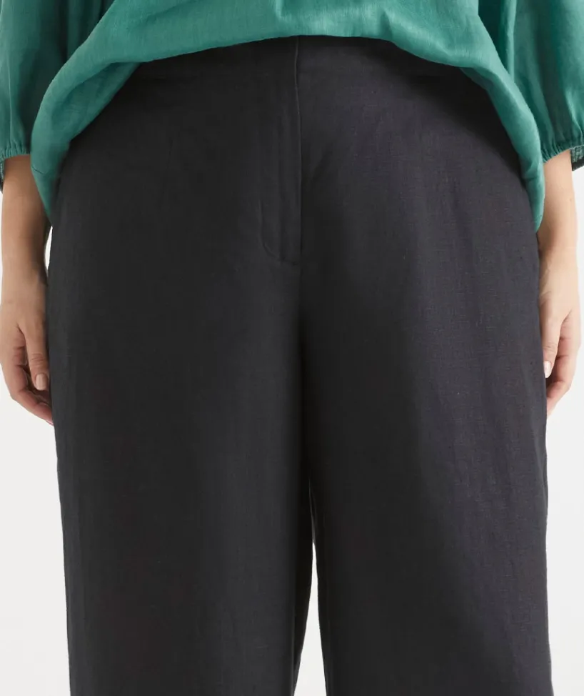 Sussan Matching Sets|Pants>Wide Leg Tailored Linen Pant