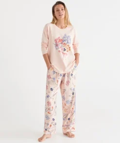 Sussan Pyjama Bottoms>Winter Bloom Floral Pyjama Pant - Pink