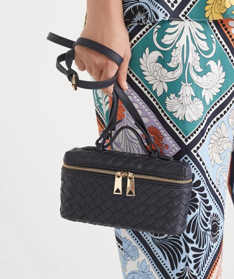 Sussan Bags>Woven Vanity Crossbody Bag -